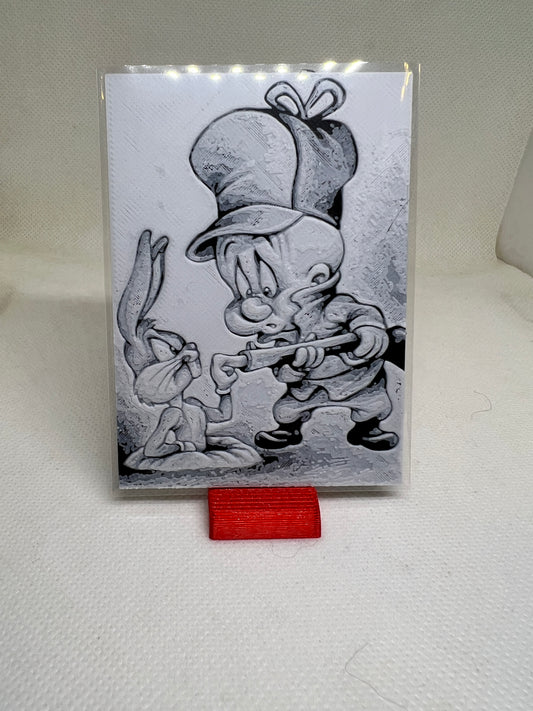 Buggs Bunny & Elmer Fud Custom Card Fan Art