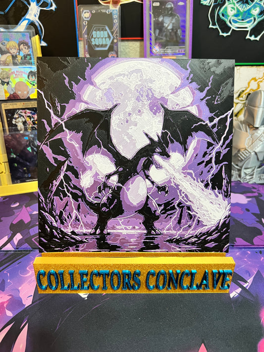 Charizard Purple Moon Art Board Fan Art
