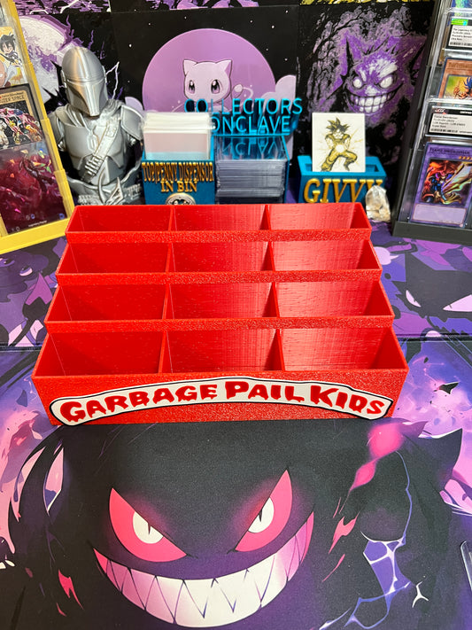 Garbage Pail kids Themed 12 Slot Card Sorter (Red)