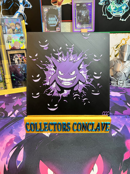 Gengar Hidden Faces Art Board Fan Art