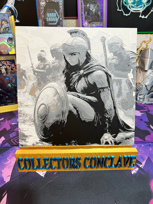 Greek Warrior Girl Art Board Fan Art