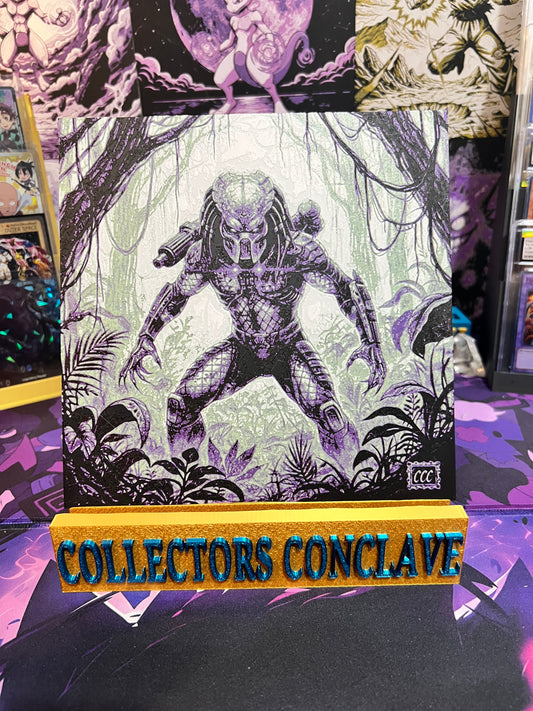 Predator GLOW-IN-THE-DARK Art Board Fan Art