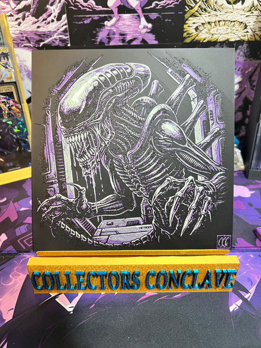 Xenomorph GLOW-IN-THE-DARK Art Board Fan Art