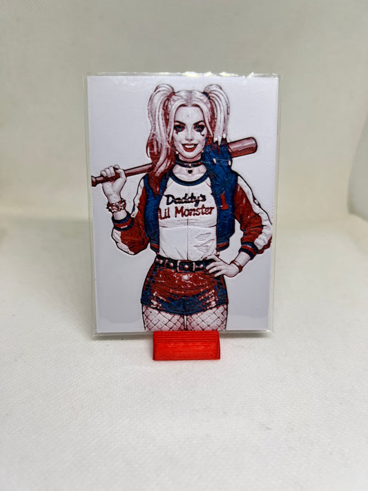 Harley Quinn Bat Custom Card Fan Art